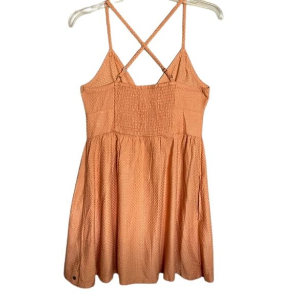 Roxy Orange Strappy Mini Dress Size XS - Picture 3 of 10